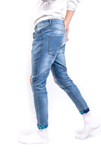 Stonewash Ripped Jeans Side