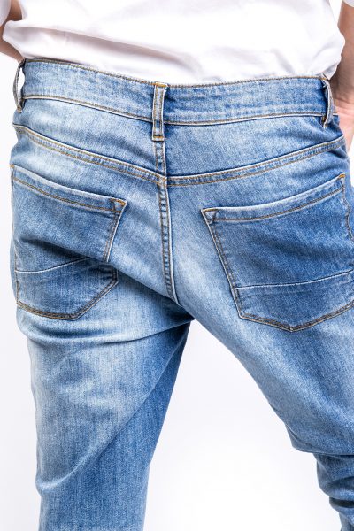 Stonewash Ripped Jeans Back